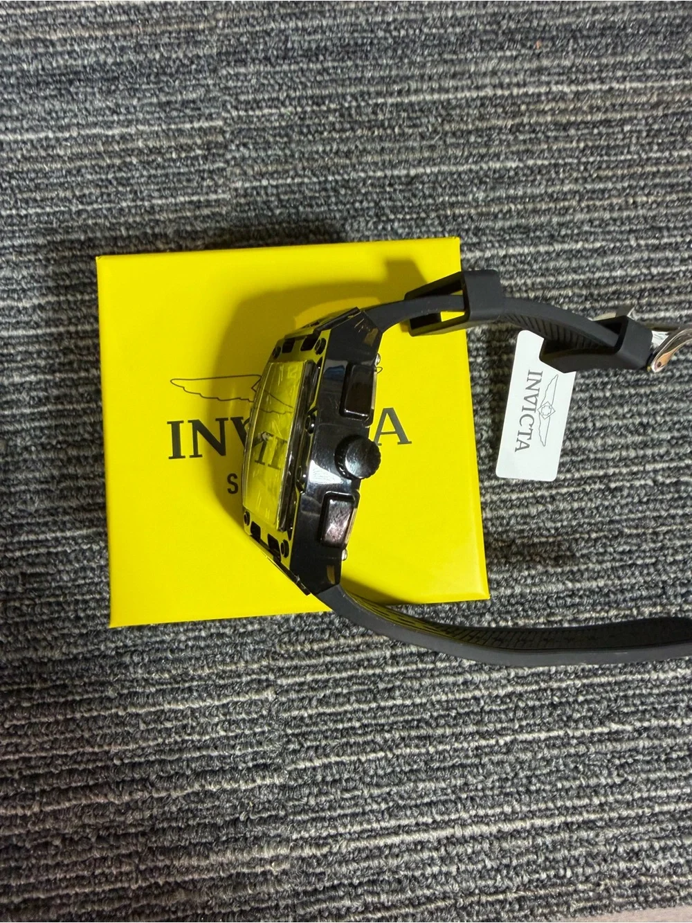 Invicta S1 Rally Black Carbon Fiber Men’s  42mm Quartz Movement Watch New